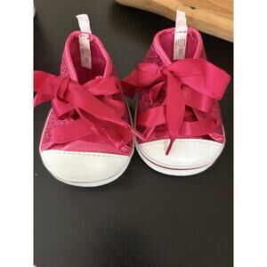 Build A Bear Workshop Hi-Top Hot Pink Glitter Tennis Shoes